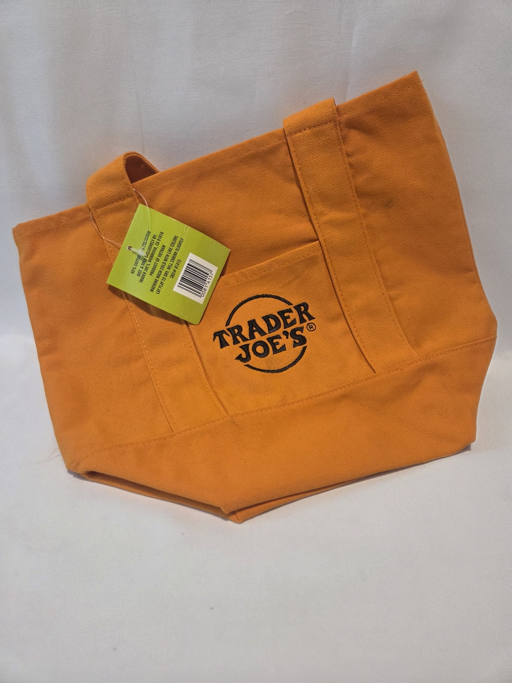 Orange Canvas Trader Joes Tote Bag - Halloween Collection
